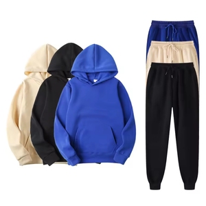 Fai in modo che il tuo Logo di Design con cappuccio con cappuccio in bianco personalizzato da uomo con Design originale felpe e pantaloni della tuta di alta qualità - Product Image 2