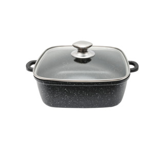 Ensemble de casseroles et poêles de cuisine professionnelles de 11 pièces Poêles à frire antiadhésives Batterie de cuisine en aluminium moulé sous pression - Product Image 2