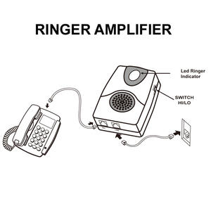 <span class=keywords><strong>Amplificateur</strong></span> de sonnerie externe pour téléphone portable à domicile avec rappel lumineux clignotant - Product Image 5