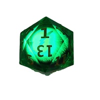 Les accessoires RPG du jeu de société DND Giant lumineux Longan Dice Dungeons & Dragons peuvent être secoués et personnalisés