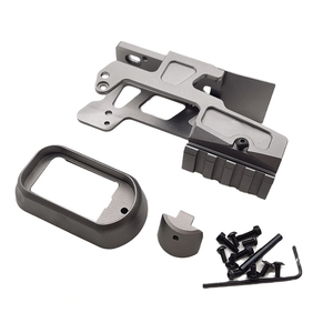 Nuevo Conjunto de Montura Flared con Base ALG y Puente de Espejo para Mira Táctica Micro Red Dot, Compatible con G17/22, <span class=keywords><strong>SRO</strong></span>, MRO, T1, H1, T2 - Product Image 6