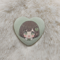 Broche en métal personnalisable en forme de cœur Vigreat, badge en tissu doux imprimé sur étain, épingle attrayante et de collection pour la vente au détail