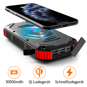 <span class=keywords><strong>Batterie</strong></span> <span class=keywords><strong>externe</strong></span> Portable, 30000mah, chargeur à 3 Ports, lampe de poche, Power Bank - Product Image 2