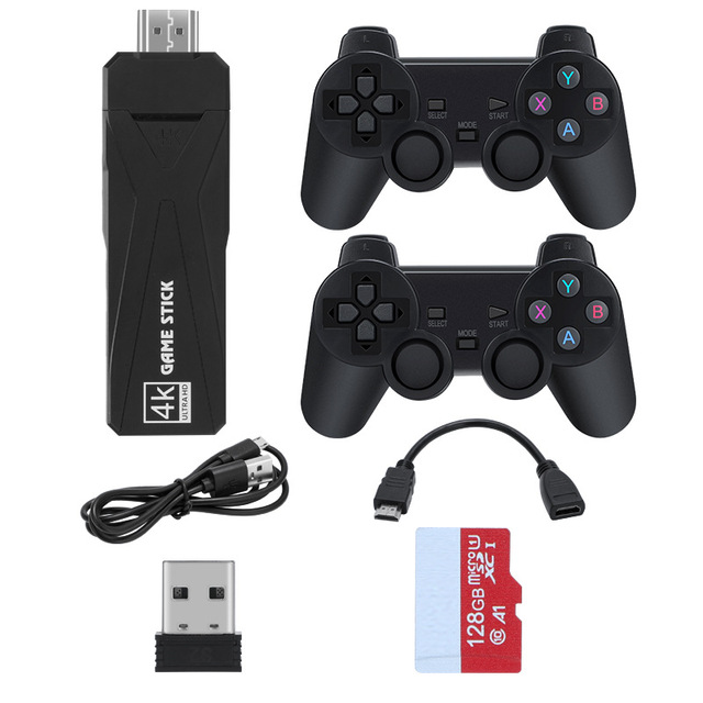 New 4K TV Classic Retro Video Game Player Console With 2.4G Wireless Gamepad Wi-Fi Communication 3D Games