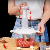 Mini hachoir manuel pour légumes, presse-ail, coupe-viande, batteur, robot culinaire, mixeur, hachoir avec rangement