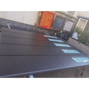 <span class=keywords><strong>Puerta</strong></span> de garaje eléctrica con panel <span class=keywords><strong>plano</strong></span> de aleación de aluminio, ventana de perspectiva abierta, rellena y espumosa, fabricante - Product Image 4