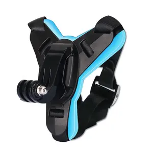 Takenoken Mini Action sport accessori montate casco adattatore casco moto Camera montaggio tracolla per Go Pro