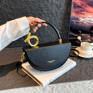 Bolso <span class=keywords><strong>de</strong></span> Hombro Retro Europeo Americano, Bolso Bandolera <span class=keywords><strong>de</strong></span> Diseño Moderno, Bolso <span class=keywords><strong>de</strong></span> Mano Elegante y Ligero <span class=keywords><strong>de</strong></span> Lujo, Color Sólido, Versátil, Casual - Product Image 3