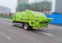 Camion compacteur de transfert de déchets Dongfeng 6 mètres carrés à positionnement élevé 4x2 Moteur Diesel EURO 5