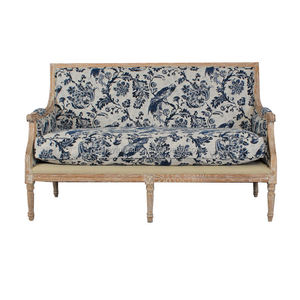 Mộc mạc rắn gỗ rộng ghế Sofa ghế vải bọc settee cho ngoài trời Vườn tổ chức sự kiện đám cưới cho thuê hoặc bên - Product Image 1