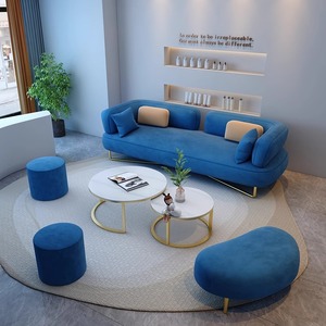 Salone di bellezza <span class=keywords><strong>divano</strong></span> negozio con riunione ospiti luce Hotel di lusso per discutere <span class=keywords><strong>divano</strong></span> ad arco donna abbigliamento negozio di riposo Area Reception - Product Image 5
