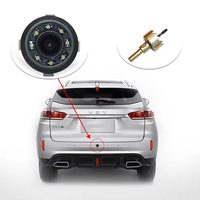 Caméra de recul pour voiture 13 Factory 170 °   Vision nocturne avant/arrière, 8 lumières LED, universel, AHD, étanche IP68