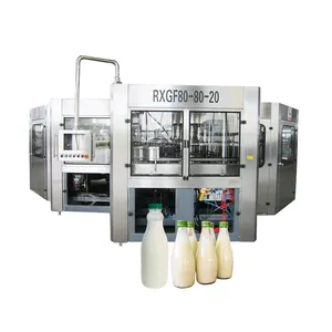 Automática completa botella de botella pequeña comercial té de naranja bebida de leche de jugo de fruta de llenado máquina de embalaje Precio de fabricantes