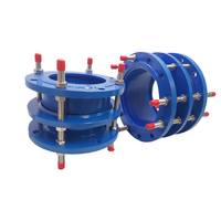 Accouplement à double bride pour transmission de force, détachable, anti-éjection, résistant à haute pression, en fonte malléable DN65-DN3000
