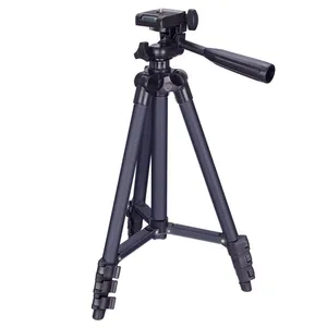 Factory Direct 3120 Aluminum Alloy Camera Tripod Tripod Stand Adjustable Travel Monopods with Tripod Head for Live Broadcast
