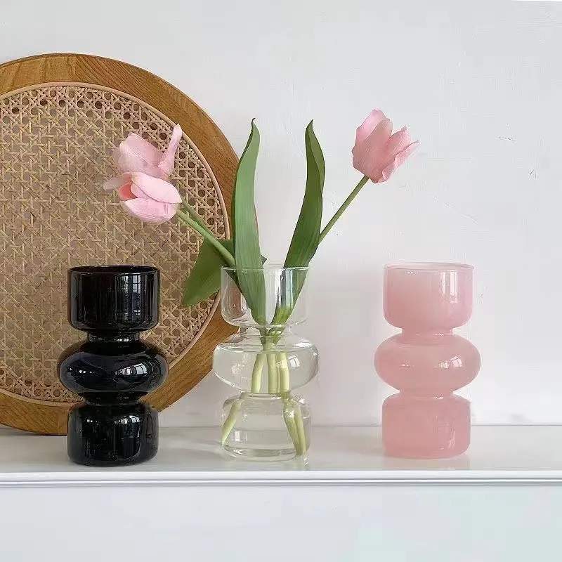 Oro luci del tè Votive portacandele Design contemporaneo semplice vaso di vetro fiore per la decorazione della casa soggiorno