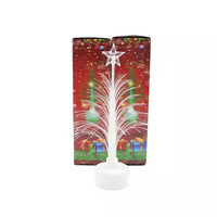 Petits ornements de Noël lumineux et colorés en forme d'aiguilles de sapin, pour décoration de fenêtre et de bureau, idéal comme cadeau de Noël
