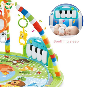 Tapis de jeu musical et lumineux 0M+ pour bébé, tapis de fitness sécurisé avec arche d'activités et piano - Product Image 3