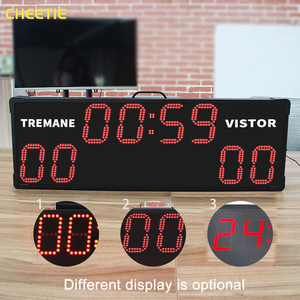 Cheetie cp042 lớn LED kỹ thuật số độ sáng cao sử dụng bóng chày bóng đá không dây scoreboard với 24 giây bắn đồng hồ - Product Image 3