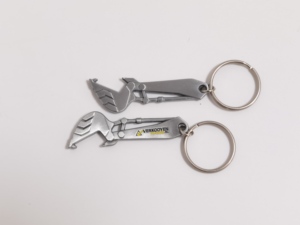 Unique Digger Shaped Metal <b>Key</b> Fobs with <b>Custom</b> Printed Pattern for Machinery Fans & Worksite Souvenirs - Product Image 5