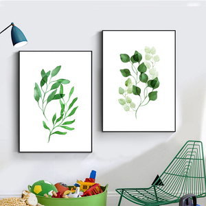 Foglie verdi <span class=keywords><strong>Poster</strong></span> su tela senza cornice soggiorno parete Home Art Decor pittura a olio su tela <span class=keywords><strong>Poster</strong></span> <span class=keywords><strong>e</strong></span> <span class=keywords><strong>stampe</strong></span> Art Pictur - Product Image 2