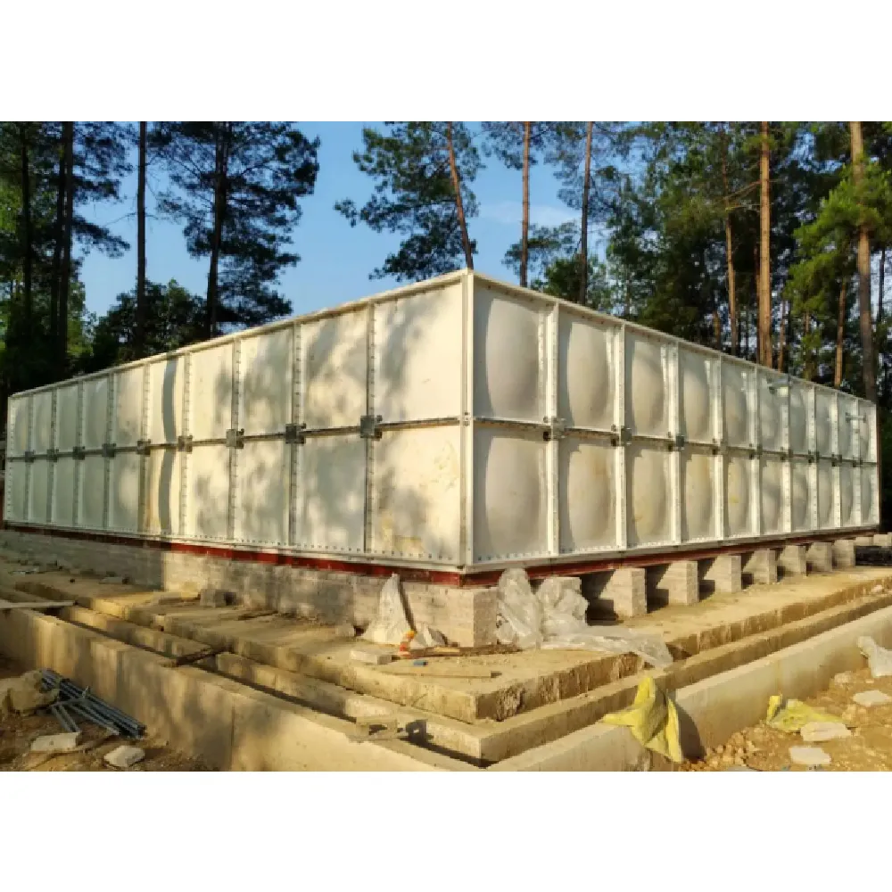 Werksverkauf großer rechteckiger zusammen gebauter GFK GFK SMC Regenwasser behälter Aquakultur Indien Fischwasser tank
