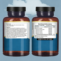 Capsules molles de complexe de magnésium 4-en-1 OEM - Bisglycinate, Citrate, Malate, Taurate - Complément pour le sommeil et la mémoire - Usage adulte - 90 gélules