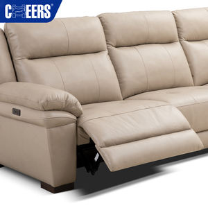 <span class=keywords><strong>MANWAH</strong></span>-Sofá de salón de 3 plazas extensible reclinable, tapizado de cuero sintético moderno, con USB - Product Image 6