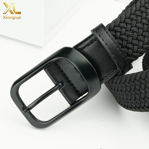 High Quality Thickened Elasticity <b>Belt</b> Unisex Stretch Braided <b>Woven</b> <b>Belts</b> Without Holes <b>Mens</b> Outdoor Fabric Elastic Webbing <b>Belt</b> - Product Image 5