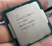 Processeur Intel Core I7-7700K d'occasion pour ordinateur de bureau, 4 cœurs, 8 threads, 4,2 GHz jusqu'à 4,5 GHz, débloqué, LGA1151, avec graphismes HD 630