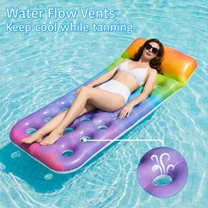 Flotteurs de piscine pour adultes, transats flottants robustes, radeaux de piscine pour l'été, la plage, le lac, les fêtes amusantes - Product Image 2