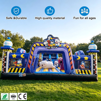 Château gonflable commercial extérieur pour enfants, thème astronaute de dessin animé mignon, aire de jeux gonflable pour fêtes en plein air