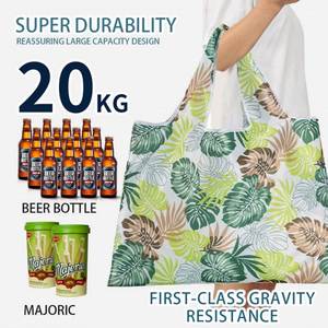 Bolsa de Hombro Plegable, Portátil, Impermeable, de Gran Capacidad, en Tela de Poliéster, con Color y Logotipo Personalizables, para Compras - Product Image 4