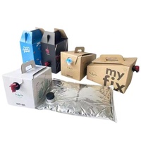 Sac à café jetable imprimé personnalisé 3L/5L/10L/96oz/128oz dans une boîte distributeur de boîte à emporter