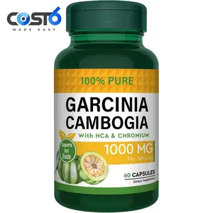 브랜드 이름 Garcinia Cambogia 캡슐 체중 감량 알약 캡슐에 대한 식욕 억제제 garcinia cambogia 추출물 캡슐