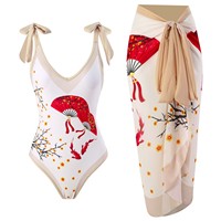Ensemble de maillot de bain bikini deux pièces pour femme, style charmant et tendance, imprimé animal sexy, col en V, taille imprimée numériquement QIQI