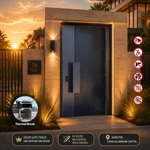 <span class=keywords><strong>Puerta</strong></span> Pivotante de <span class=keywords><strong>Entrada</strong></span> de Aleación de Aluminio para Casas, Apartamentos, Hoteles y Villas - <span class=keywords><strong>Puerta</strong></span> de <span class=keywords><strong>Entrada</strong></span> Impermeable - Product Image 1