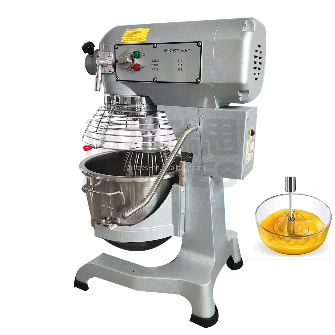 Kitchen Use Egg Liquid Dough Mixer Beater Automatic 60L