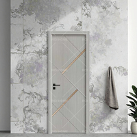 Porte de salle de bain moderne en PVC/WPC imperméable ROI HOME pour appartement, chambre, villa, hall, sous-sol, garantie de 3 ans