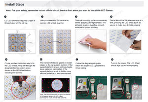 रैकेमेट फैक्ट्री ओडम 6300k 406 लड बैकलाइट शीट 1 एलईडी कट 13w लचीली एलईडी शीट - Product Image 6