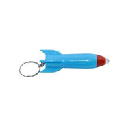 Nouvelle mini lampe torche LED portable en plastique, design fusée, puissante, vente en gros créative