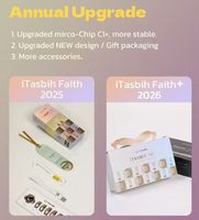 Weslamic Ramadan Itasbih Smart Muslim Rings Tasbih Digital Counter Tasbeeh Praising Zikr Ring Flex for Men and Women