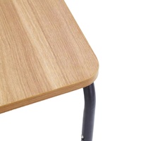Table basse longue de style coréen, simple et basse, avec pieds en métal, design moderne, montage facile