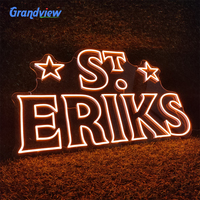 Enseigne néon LED personnalisée avec bandes lumineuses néon en PVC accrocheuses IP66 pour la décoration extérieure des entrepôts et des commerces