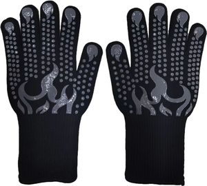 <span class=keywords><strong>Gants</strong></span> de barbecue ignifuges, longs, à revers tricotés, <span class=keywords><strong>gants</strong></span> en silicone double face, isolation thermique, <span class=keywords><strong>cuisine</strong></span>, cuisson, grillades - Product Image 2