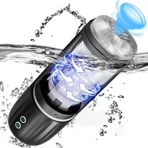 Automatic Rotating Sucking Male Masturbators Cup Hands Free Male Stroker 3D Realistic Sleeve Silicone Stroker Sex Machine