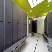 Casier de Douche HPL au Design Moderne avec Serrure à Clé, Étanche et Durable, pour Centre Commercial, Supermarché, Salle de Sport, Armoire de Rangement Commerciale pour Employés