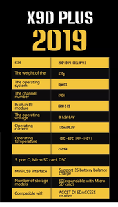 Frsky 2.4g Taranis X9d Plus 2019 Sender (2019 Edition) X9D PLUS kompatibel mit D16-und ACCESS-Empfängern - Product Image 6