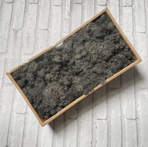 High Quality Real Preserved <strong>Moss</strong> Natural Decorative Flowers <strong>Wreaths</strong> Wooden Frame Office Decor Halloween Stabilized Reindeer <strong>Moss</strong> - Product Image 5