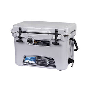 Glacière isotherme KUER-C 20 Roto-Molded de 20 litres pour camping en extérieur, jaune, forme rectangulaire - Product Image 4
